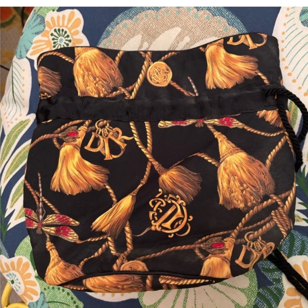 Christian Dior Vintage Pattern Bag Colorful Iconic Bag Attention Getting Bsg - Picture 5 of 6